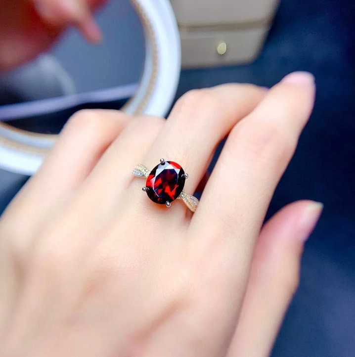 Infinity Ring | Ruby Ring | Red Diamond Ring | Ruby Engagement Ring | Ruby Diamond Ring | Ruby Wedding Ring | Red Engagement Ring