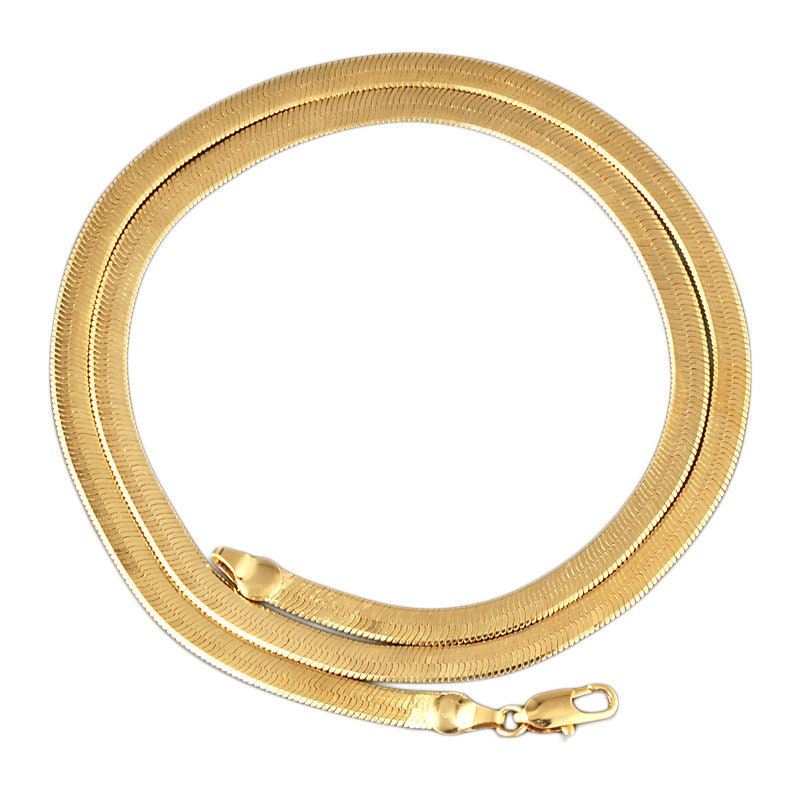 Herringbone Necklace | Gold Herringbone Chain | Herringbone Necklaces | Gold Herringbone Chains | Womens Gold Necklace | Mens Gold Necklace