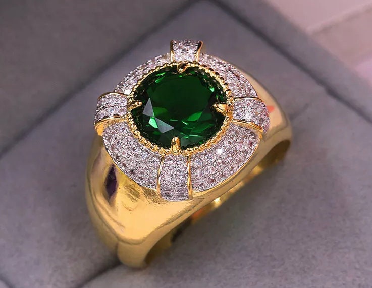 mens emerald ring