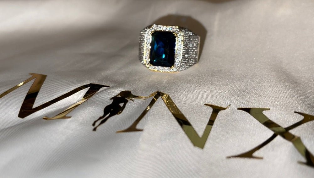 Blue Diamond Ring | Sapphire Blue Diamond Ring