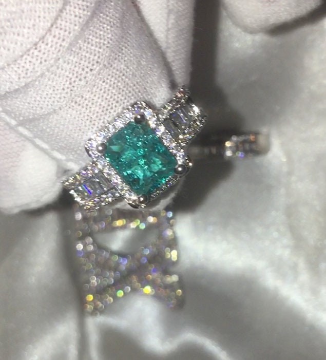 Aquamarine Ring | Aquamarine Diamond Ring | Aquamarine Engagement Ring |  Aquamarine Engagement Ring | Blue Diamond Ring | Tourmaline Ring