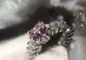 Heart Ring | Heart Shaped Ring | Heart Shape Ring | Diamond Heart Ring | Heart Ring with Diamonds | Engagement Ring | Pink Diamond Ring