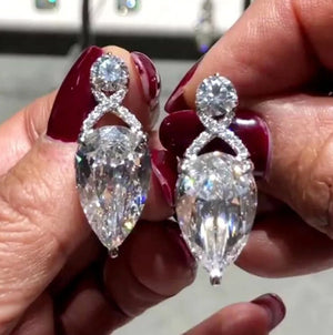 Teardrop Earrings | Womens Diamond Earrings | Pear Shape Earrings | Teardrop Earrings | Diamond Earrings | Diamond Earrings | Stud Earrings