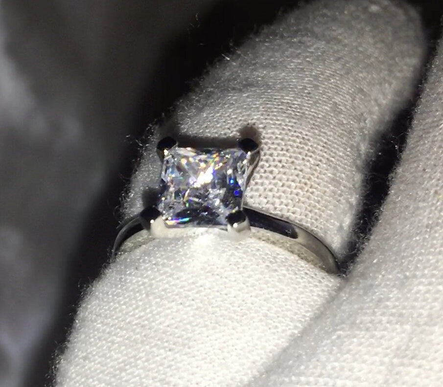 Engagement Ring | Solitaire Diamond Ring | Diamond Engagement Rings | Womens Wedding Ring | Womens Engagement Ring | Solitaire Ring