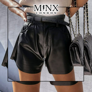 Womens Leather Shorts | Womens Shorts | Booty Shorts | Hot Pants | Leather Hot Pants | Leather Shorts | Faux Leather Shorts | Sexy Shorts