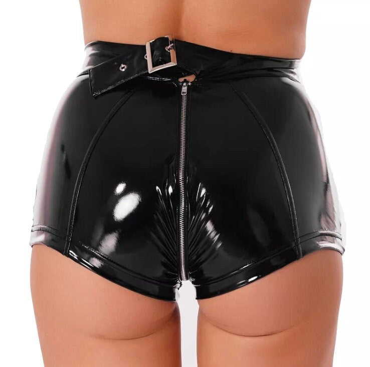 Booty Shorts | Hot Pants | Leather Hot Pants | Womens Leather Shorts | festival clothes | Leather Lingerie | Womens Sexy Shorts | Clubwear