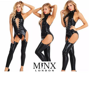 
            
                Load image into Gallery viewer, Sexy Bodysuit | Bodysuit | Womens Bodysuit | Womens Jumpsuit | Catsuit | Cat Suit | Womens Bodysuit | Leather Bodysuit | Black Catsuit
            
        