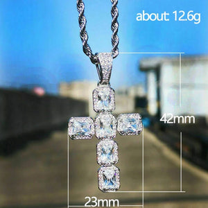 Diamond Cross Pendant | Cross necklace | Cross Necklace Women | Mens Big Cross Pendant | Iced Out Cross | Iced Out Cross Pendant | Cross