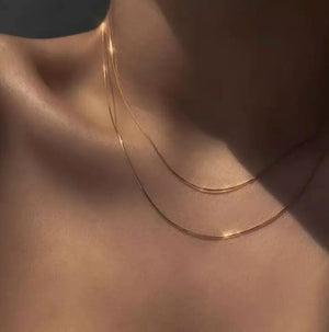 Herringbone Necklace | Gold Herringbone Chain | Herringbone Necklaces | Gold Herringbone Chains | Womens Gold Necklace | Thin Gold Necklace