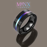 Stainless Steel Ring | Mens Wedding Ring | Mens Stainless Steel Ring | Womens Black Ring | Wedding Band | Mens Ring | Wedding Ring | 8mm