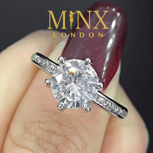 Diamond Engagement Ring | Round Diamond Engagement Ring | Wedding Ring | Womens Engagement Ring | Diamond Ring | Cheap Engagement Rings