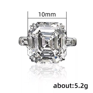 
            
                Load image into Gallery viewer, Asscher Diamond Ring | Vintage Diamond Ring | Emerald Diamond Ring | Womens Engagement Ring | Asscher Ring | Womens Wedding Ring | Ring
            
        