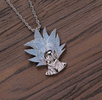 Goku Pendant | Hip Hop Pendant | Iced Out Pendant | Diamond Goku Pendant | Anime Pendant | Anime Jewelry | Blue Diamond Pendant | Anime