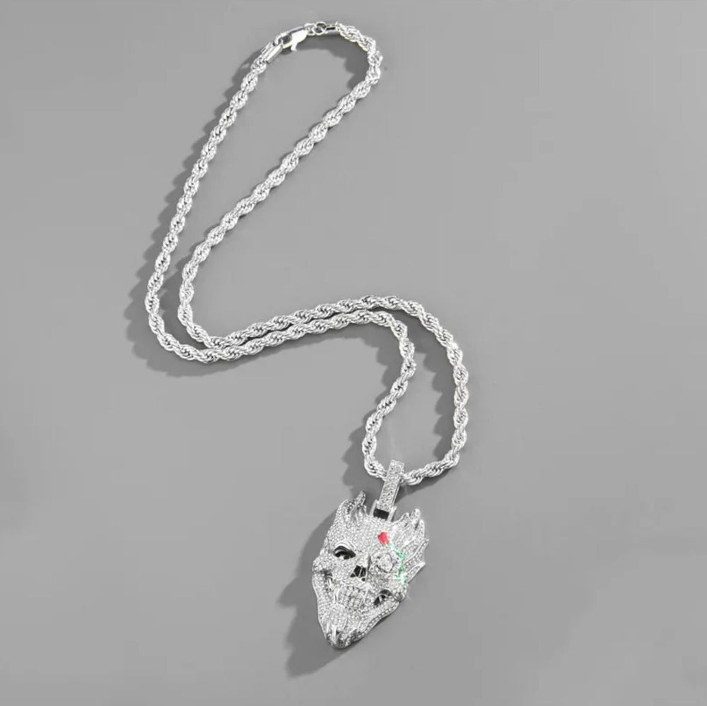 Hip Hop Pendant | Iced Out Pendant | Skull Pendants | Diamond Pendant | Hip Hop Chain | Iced Necklace | Hip Hop Jewelry | Iced Jewellery