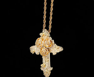 Cross Necklace | Cross Necklace Women | Flower Necklace | Iced Out Chain | Cross Chains | Cross Pendant | Diamond Cross Chain | Chain