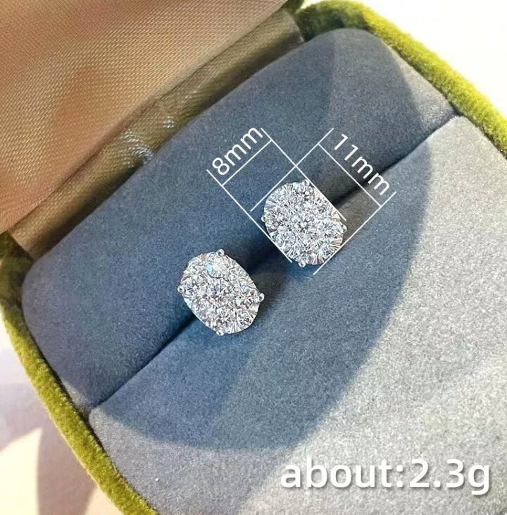 Ear Studs | Diamond Earrings | Womens Earrings | Diamond Ear Studs | Womens Stud Earrings | Womens Ear Studs |  Oval Diamond Ear Studs