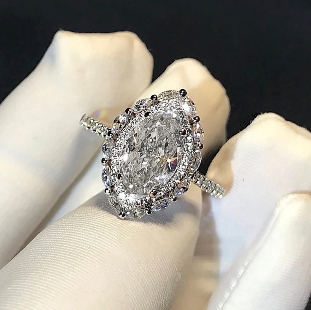 Marquise Wedding Ring | Halo Ring Engagement | Halo for Engagement Ring | Marquise Ring | Promise Ring | Engagement Ring | Halo Wedding Ring