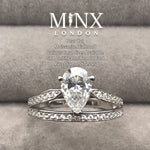 1.5 CARAT | Moissanite Diamond Engagement Ring | Teardrop Diamond Engagement Ring | Womens Diamond Ring | Moissanite Ring | Pear Cut Ring