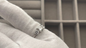 Moissanite Engagement Ring | 1.0ct | Womens Engagement Ring | Wedding Ring | Moissanite Ring | Moissanite Rings | Three Stone Diamond Ring