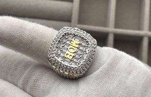 Hip Hop Ring | Mens Baguette Ring | Mens Iced Out Ring | Womens Iced Ring | Iced Out Rings | Superbowl Ring | Iced Out Mens Pinky Ring