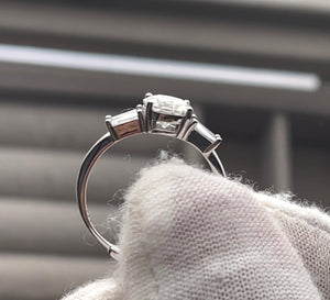 Moissanite Engagement Ring | Womens Engagement Ring | Moissanite Wedding Ring | Moissanite Ring | Moissanite Rings | Womens Wedding Ring