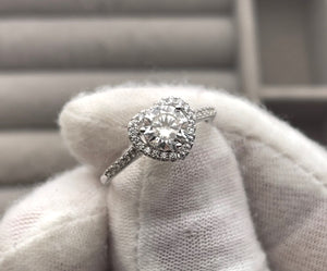 Heart Rings | Moissanite Diamond Engagement Ring | Womens Diamond Engagement Ring | Diamond Heart Ring | Moissanite Ring | Heart Shape Ring