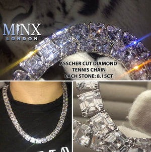 
            
                Load image into Gallery viewer, Asscher Diamond Tennis Chain
            
        