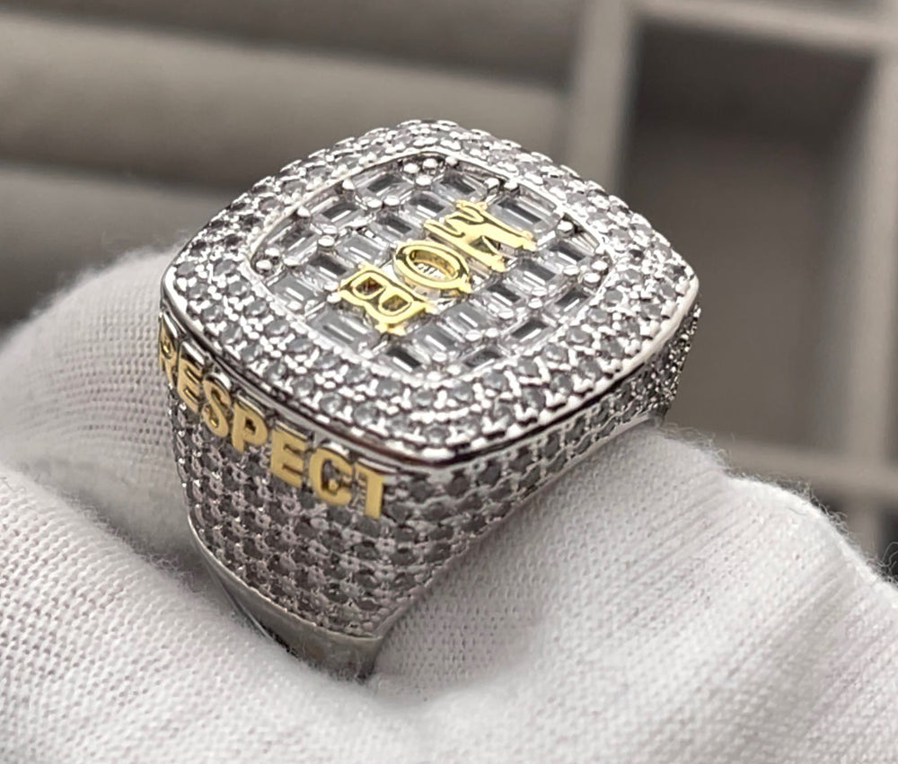 Hip Hop Ring | Mens Baguette Ring | Mens Iced Out Ring | Womens Iced R ...