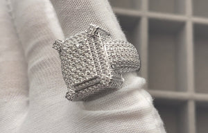 Moissanite Ring | Mens Moissanite Ring | VVS1 Ring | Hip Hop Ring | Mens Big Pinky Ring | Iced Out Ring | Iced Out Rings | Womens Big Ring