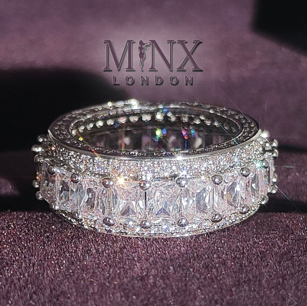 Baguette Ring | Eternity Ring | Womens Wedding Band | Diamond Ring | Mens Wedding Ring | fashion rings | Promise Ring | Eternity Rings