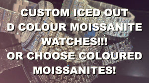 Moissanite Watch | Moissanite Watches | Iced Out watches | Iced Out Watch | Hip Hop Watch | Moissanite Diamond Watch | Diamond Watch