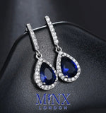 Pear Shape Earrings | Teardrop Earrings | Diamond Earrings | Teardrop Earrings | Sapphire Earrings | Blue Diamond Earrings