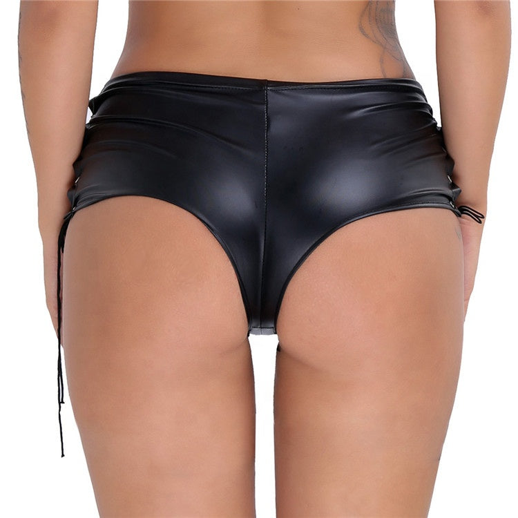 
            
                Load image into Gallery viewer, leather shorts for women
            
        