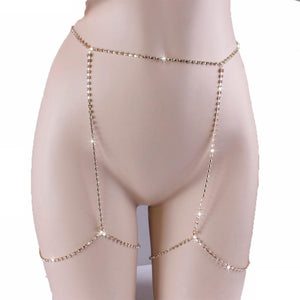 
            
                Load image into Gallery viewer, Diamond Garter | Body Chain | BodyJewelry | Leg Jewelry | Wedding Garter
            
        