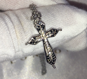 diamond cross pendant and necklace