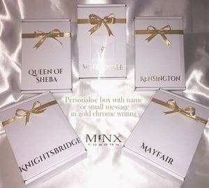 custom-lashes-packaging- luxury white gold ribboned packaging