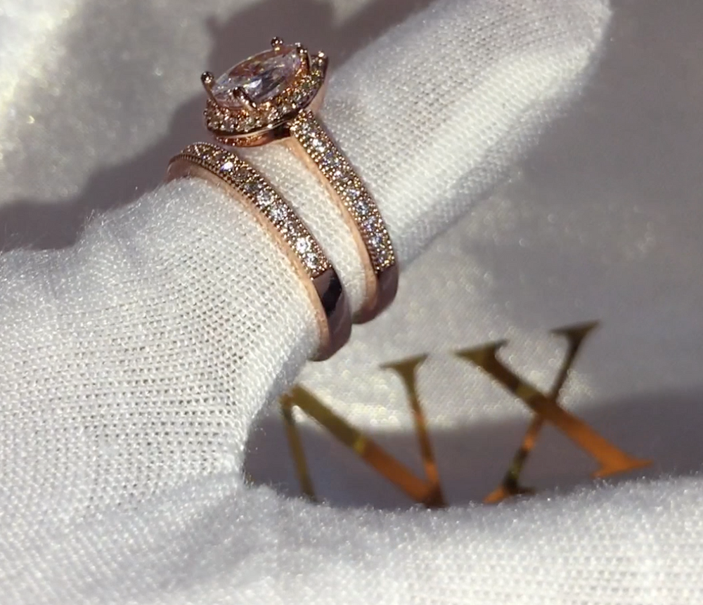 
            
                Load image into Gallery viewer, rose gold ring diamond
            
        