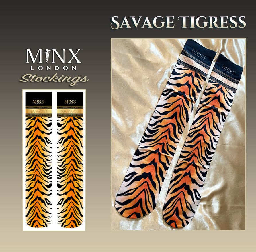 tiger print stockings