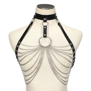 womens leather harness